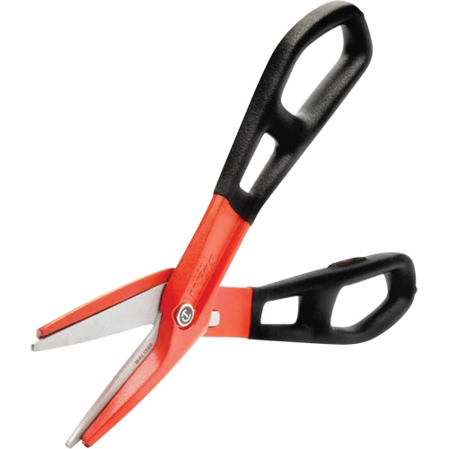 13" Serrated Aluminum Tinner Snip with Dipped Handle, 3" Cut Length, Straight Cut Helyx Safety & Industrial Supplies