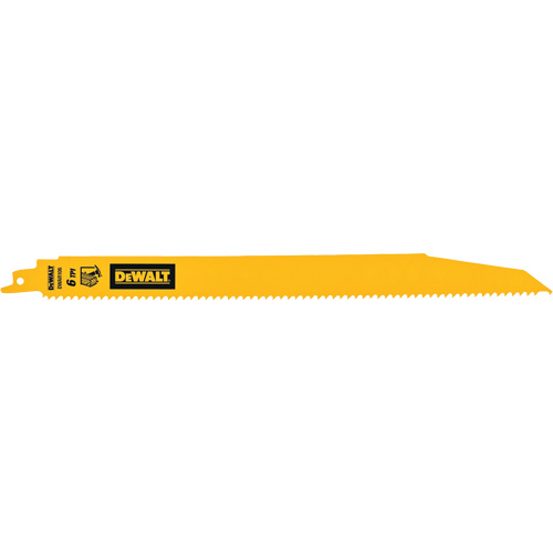 Demolition Reciprocating Saw Blade, Bi-Metal, 6 TPI, 12" L Helyx Safety & Industrial Supplies