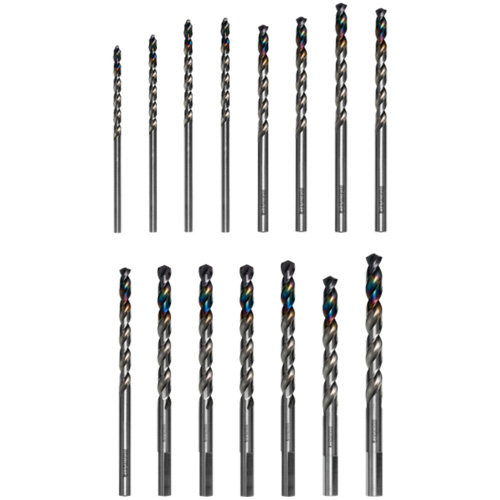 Jeu de forets Metal Demon pour aciers doux, tremp&eacute;s et inoxydables, 15 morcea Helyx Safety & Industrial Supplies