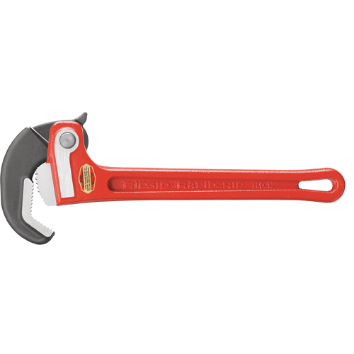 RapidGrip Pipe Wrench, 1" Jaw Capacity, 10" Long Helyx Safety & Industrial Supplies