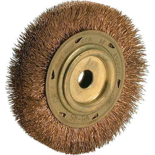 Power Tool Crimped Wire Wheel Brush, 6" Dia., 5/8" Arbor Helyx Safety & Industrial Supplies