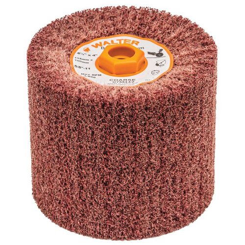 Blendex Surface Conditioning Drum, 4-1/2" Dia. x 4" W, 5/8"-11 Arbor, Coarse Grit Helyx Safety & Industrial Supplies