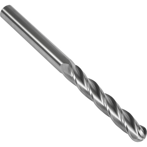Fraise en bout sph&eacute;rique extra longue 30° S147, 1/2" dia., 6" lo, 4 cannelures, 1/2" tige, Carbure Helyx Safety & Industrial Supplies
