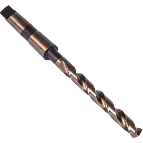 Foret &agrave; queue conique robuste, 9/16", Acier rapide au cobalt, Cannelure 4-7/8", Pointe de 135° Helyx Safety & Industrial Supplies