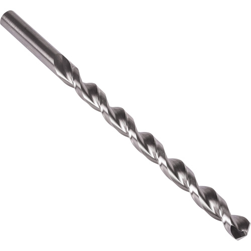 Parabolic Flute Extra Length Drill Bit, 3/16", High Speed Steel, 6" Flute, 135° Point Helyx Safety & Industrial Supplies