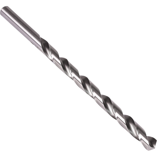 Extra Length Drill Bit, 3/16", High Speed Steel, 9" Flute, 118° Point Helyx Safety & Industrial Supplies