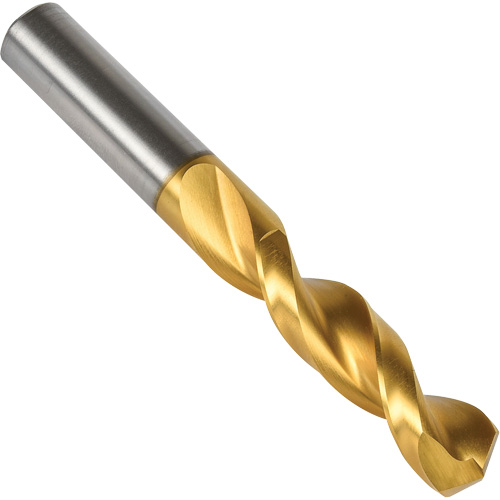 Stub Drill Bit with Parabolic Flutes, #26, High Speed Steel, 1" Flute, 135° Point Helyx Safety & Industrial Supplies