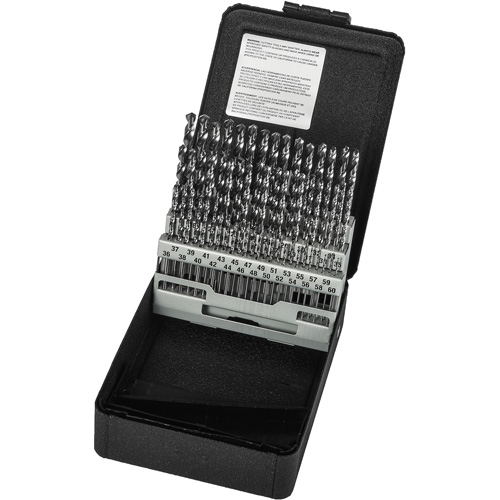Jeu de forets s&eacute;rie courte combin&eacute;s robustes, 60 morceaux, Acier rapide Helyx Safety & Industrial Supplies