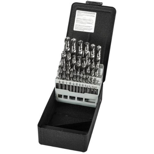 Screw Machine Drill Bit Set, 29 Pieces, High Speed Steel Helyx Safety & Industrial Supplies