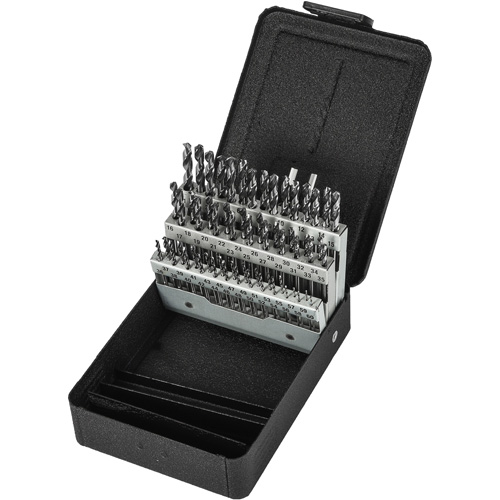 Stub Length Drill Bit Set, 60 Pieces, High Speed Steel Helyx Safety & Industrial Supplies