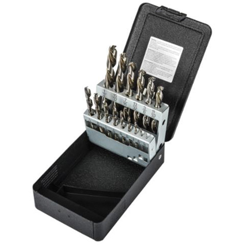 Jobber Length Drill Bit Set, 15 Pieces, High Speed Steel Helyx Safety & Industrial Supplies