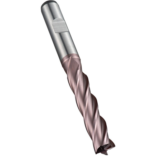 Square End Mill, 5 mm Dia., 68 mm L, 4 Flutes, 6 mm Shank, High Speed Cobalt Helyx Safety & Industrial Supplies
