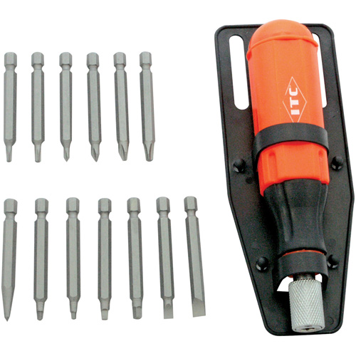 15-Piece Multi-Bit Screwdriver Set, Plastic Handle Helyx Safety & Industrial Supplies