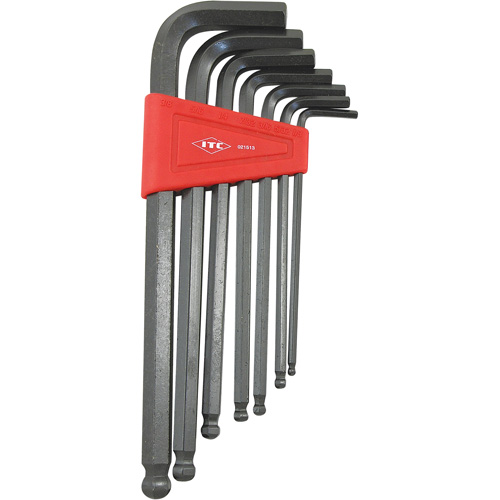 Ball Nose Hex Key Set, 7 Pcs., Imperial Helyx Safety & Industrial Supplies