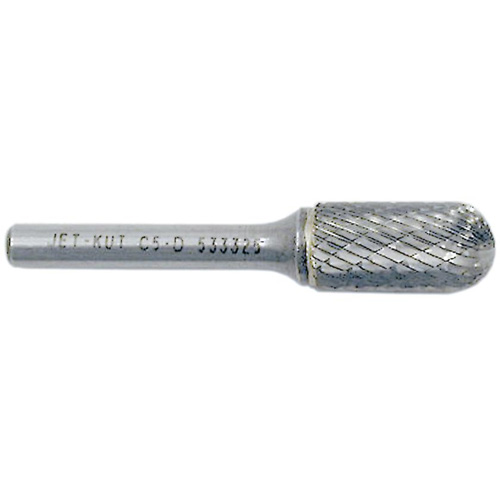 JET-KUT Round Nose Shape Burr, 1/2" Dia., 1" Depth of Cut Helyx Safety & Industrial Supplies