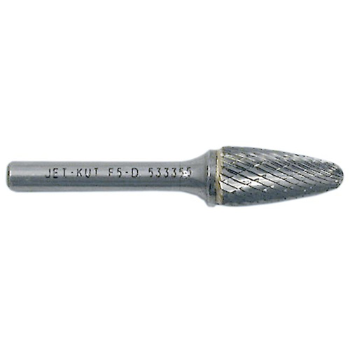 Tree Shape Bur with Radius End, 3/8" Dia., 1/4" Shank, 3/4" Depth of Cut Helyx Safety & Industrial Supplies
