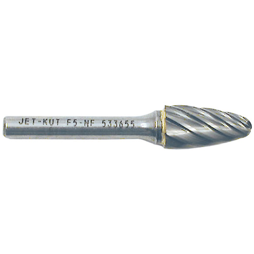 F5-NF 1/4" Round Nose Shape Bur for Aluminum/Non-Ferrous Materials, 1/2" Dia. Helyx Safety & Industrial Supplies