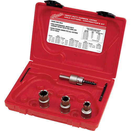Sheet Metal Carbide Cutter Electrician's Kit, 7 Pieces Helyx Safety & Industrial Supplies