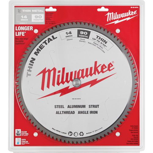 Endurance&reg; Circular Saw Blade, 14", 90 Teeth, Metal Use Helyx Safety & Industrial Supplies