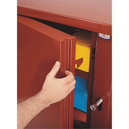 Armoire &agrave; tablettes Jobsite, Acier, 47,5 pi³, Rouge Helyx Safety & Industrial Supplies