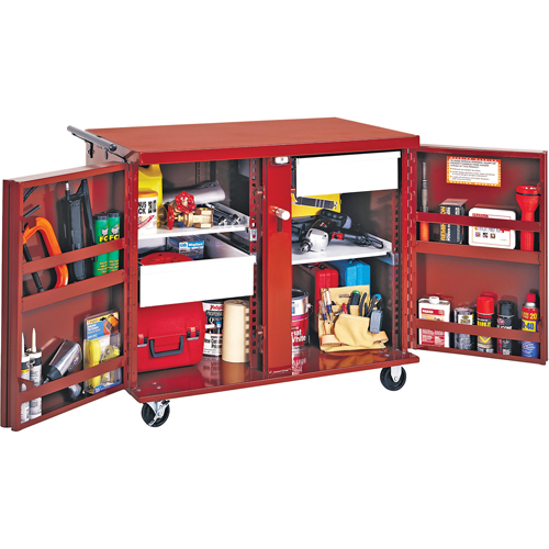 Rolling Work Bench, 43-7/8" W x 38-1/2" H x 26-7/8" D, 21.7 Cubic Feet Capacity Helyx Safety & Industrial Supplies