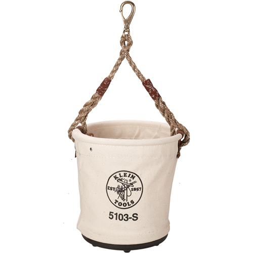 Seau &agrave; outils, 12" lo x 12" la x 12" h, Toile, Beige Helyx Safety & Industrial Supplies