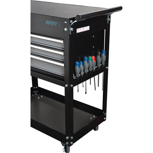 Utility Cart, 4 Drawers, 18" L x 33" W x 39" H, Black Helyx Safety & Industrial Supplies