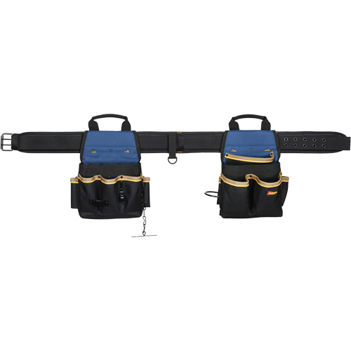 20 Pocket Tool Belt Combo, Polyester, Black Helyx Safety & Industrial Supplies