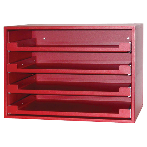 Compartment Rack, 15" D x 21" W x 15" H, Red Helyx Safety & Industrial Supplies