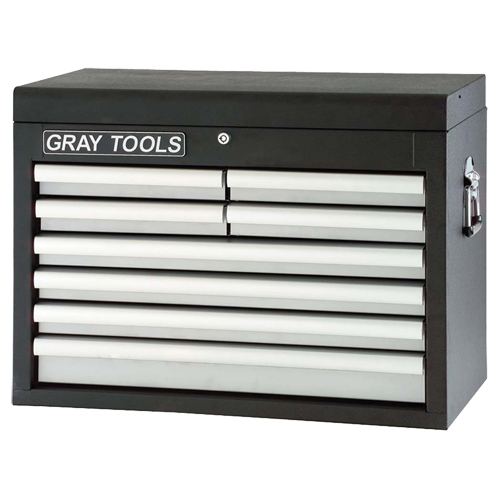 Coffre sup&eacute;rieur - 8 tiroirs, 26" la, 8 tiroirs, Noir Helyx Safety & Industrial Supplies