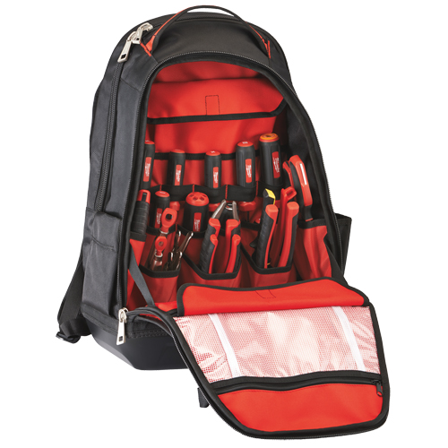 Jobsite Backpack, 20" L x 16" W, Black, Ballistic Helyx Safety & Industrial Supplies