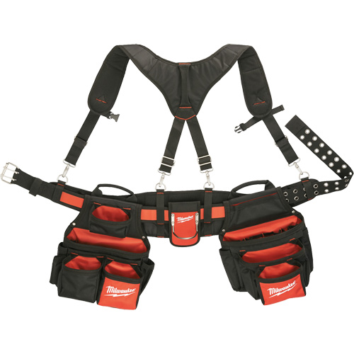 Contractor Work Belt With  Suspension Rig, Nylon, Black Helyx Safety & Industrial Supplies
