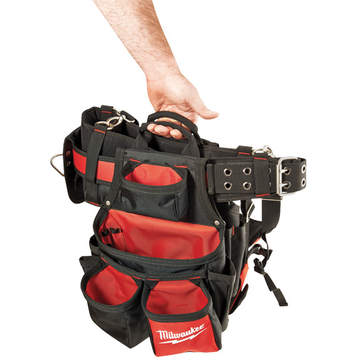 Contractor Work Belt With  Suspension Rig, Nylon, Black Helyx Safety & Industrial Supplies