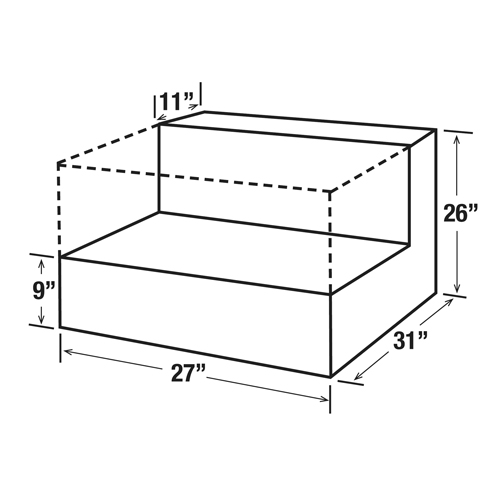 Steel Fuel Transfer Tank, Steel, 48 gal. Capacity, White Helyx Safety & Industrial Supplies