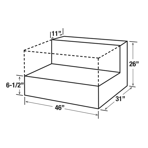 R&eacute;servoir de transfert pour carburant en acier, Acier, Capacit&eacute; 85 gal., Noir Helyx Safety & Industrial Supplies