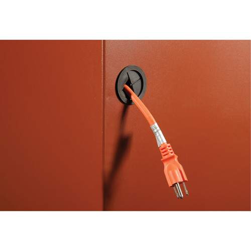 Coffre de chantier et surface de travail sur le terrain, 33" la x 63" p x 80" h, Acier, Rouge Helyx Safety & Industrial Supplies