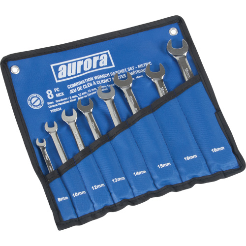 Fixed Head Wrench Set, Combination, 8 Pieces, Metric Helyx Safety & Industrial Supplies