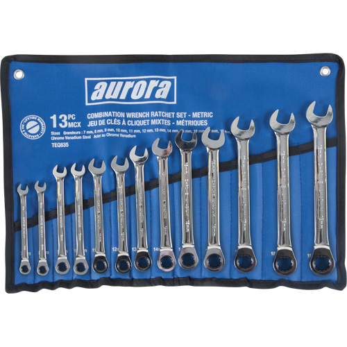 Fixed Head Wrench Set, Combination, 13 Pieces, Metric Helyx Safety & Industrial Supplies