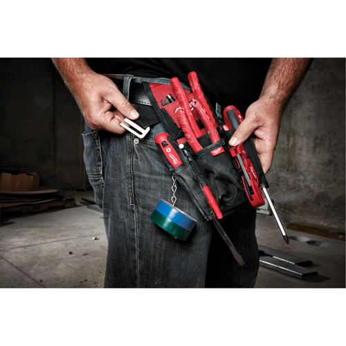 Compact Utility Pouch, Multiple Tool Holder, Nylon, 7 Pockets Helyx Safety & Industrial Supplies