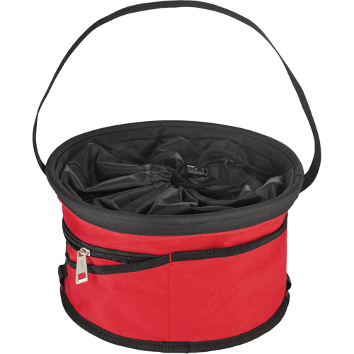 Parachute Organizer Bag, 11-4/5" L x 11-4/5" W x 11" H, Nylon, Black/Red Helyx Safety & Industrial Supplies