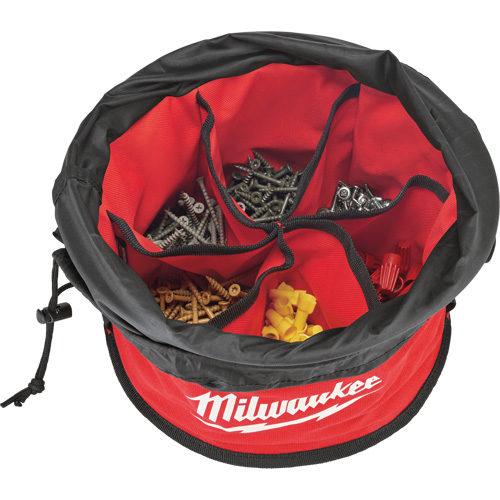 Parachute Organizer Bag, 11-4/5" L x 11-4/5" W x 11" H, Nylon, Black/Red Helyx Safety & Industrial Supplies