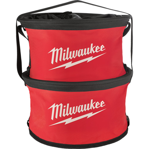 Parachute Organizer Bag, 11-4/5" L x 11-4/5" W x 11" H, Nylon, Black/Red Helyx Safety & Industrial Supplies