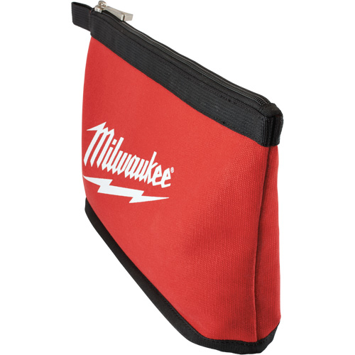 Zipper Pouch, Canvas, 1 Pockets, Black/Red Helyx Safety & Industrial Supplies