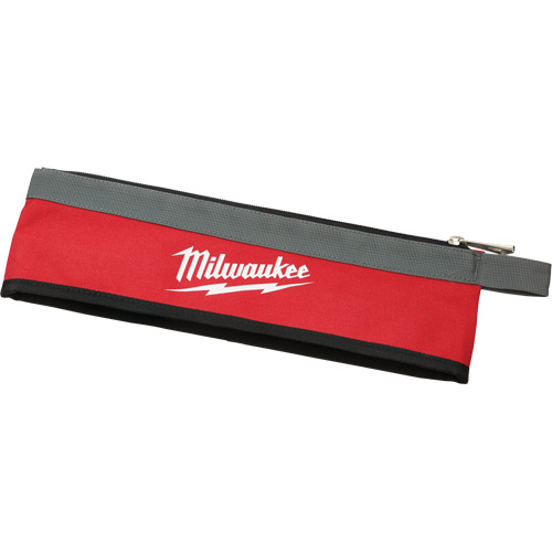 Multi-Size Zipper Pouches - Set of 3, Canvas, 3 Pockets, Black/Red Helyx Safety & Industrial Supplies