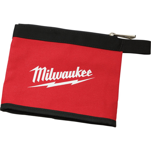 Multi-Size Zipper Pouches - Set of 3, Canvas, 3 Pockets, Black/Red Helyx Safety & Industrial Supplies