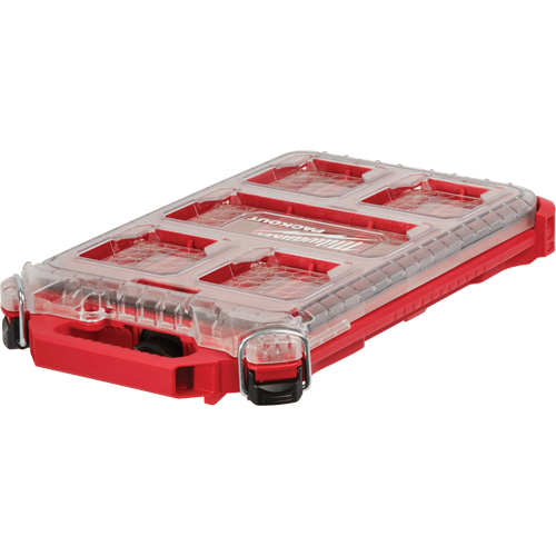 Packout Compact Low-Profile Organizer, 16-2/5" x 9-3/4" x 2-1/2", Black/Red Helyx Safety & Industrial Supplies