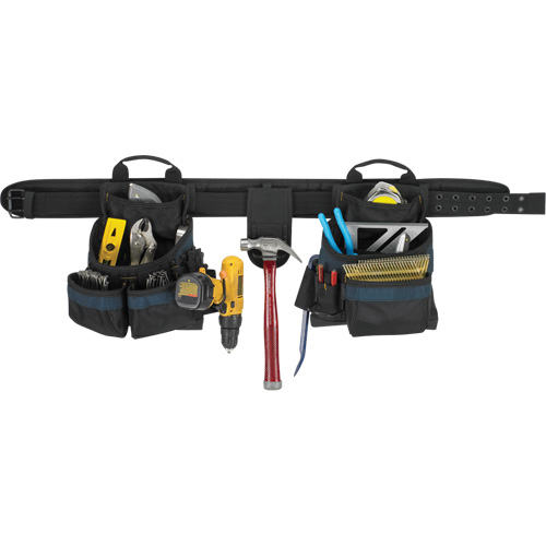 Electrician's Tool Belt, Polyester, Black Helyx Safety & Industrial Supplies