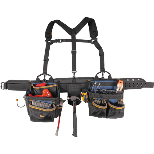 Ceinture &agrave; outils de luxe, Polyester, Noir Helyx Safety & Industrial Supplies