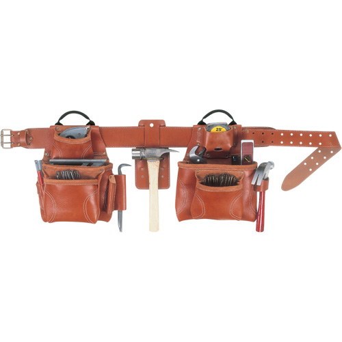 Ceinture &agrave; outils combin&eacute;e de luxe, Cuir, Havane Helyx Safety & Industrial Supplies