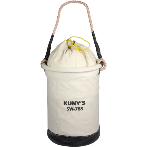 Sac &agrave; outils avec sommet style parachute, 11-1/2" lo x 11-1/2" la x 16" h, Toile, Beige Helyx Safety & Industrial Supplies